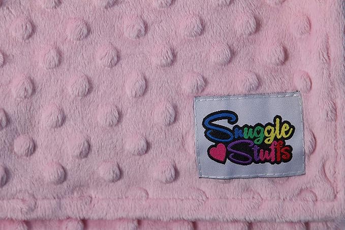 Snuggle Stuffs Baby Girls 5 Pack Minky Dot Burp Cloths - Shades Pink