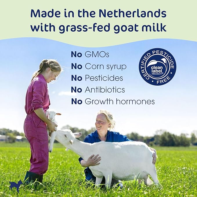 Kabrita Goat Milk-Based Toddler Nutrition Drink, 12–24 Months, Gentle & Easy to Digest, Clean Label Project Certified, Supports Gut Health, Immunity & Brain Development 28oz (Pack of 1)