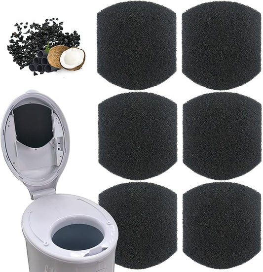PurifyLogix Diaper Pail Deodorizers Activated Charcoal Filter Refills Compatible with Ubbi Diaper Pail | 6 Pack Carbon Filter | Precise fit | Thickened | Natural, Odor Eliminator, Keep Home Fresh