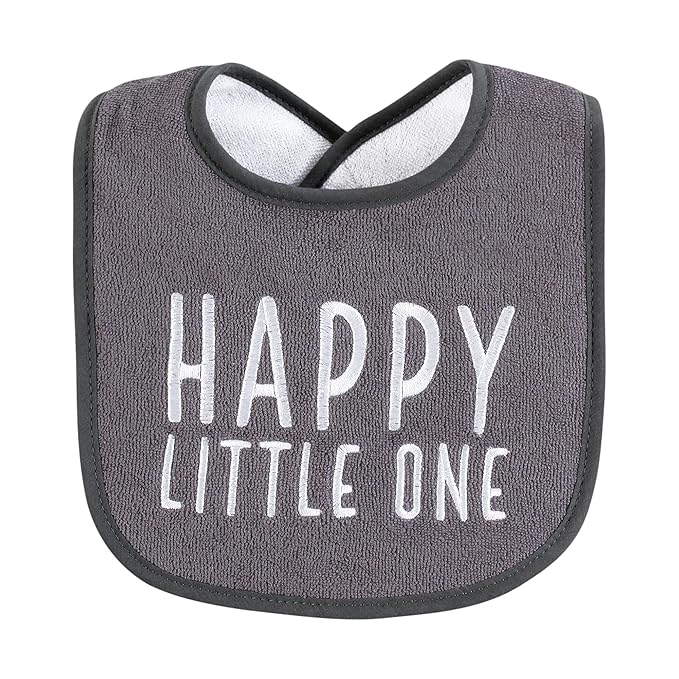 Hudson Baby Cotton Terry Drooler Bibs with Fiber Filling, Cuddle Bear, One Size