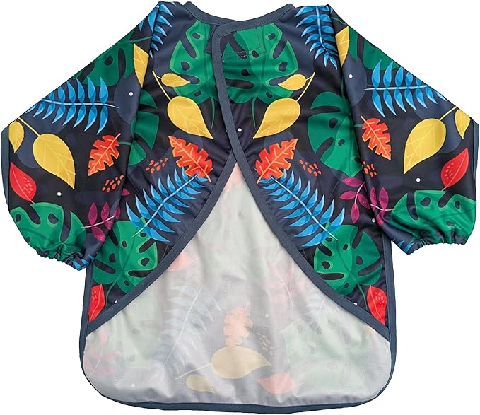 Madrona Brands Toddler Art Smock 1-3 Years | Long Sleeve Kids Waterproof Cover with Pockets | Crafts, Paint Apron, Baby Bib