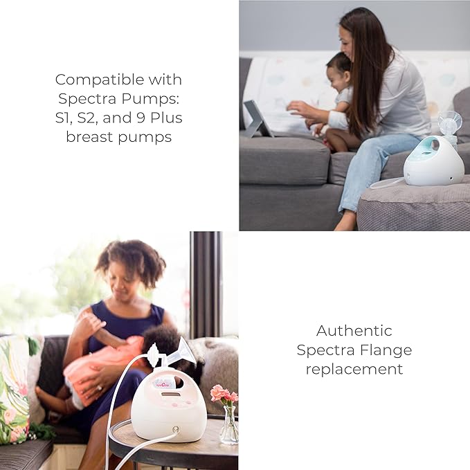 Spectra Baby S1 Plus Premier Rechargeable Breast Pump with Grey Tote Premium Accessory Kit - 28 mm