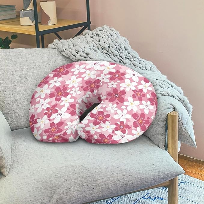 Cherry Floral Breastfeeding Pillow Slipcover for Baby Ultra Soft Comfortable Newborn Nursing Pillow Case Baby Essentials