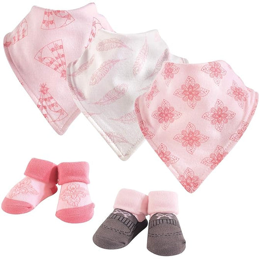 Yoga Sprout Bandana Bib & Accessory Set, 5 Piece, Teepee