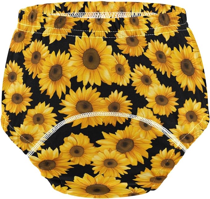 Baby Boys Potty Training Toilet Pants Absorb Water Overnight Potty Training Underwear Pants for Infant 3T Sunflowers