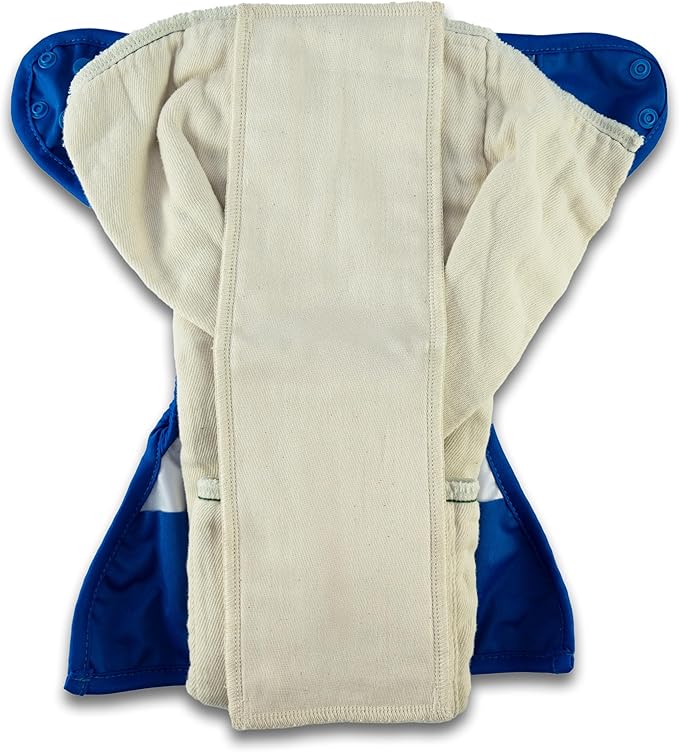 OsoCozy Gauze Cloth Diaper Doublers - 100% Unbleached Gauze Weaved Cotton, 4x12 inches, 6 Layers Thick. Add Extra Absorbency to Your Cloth Diapers - 12 Pack