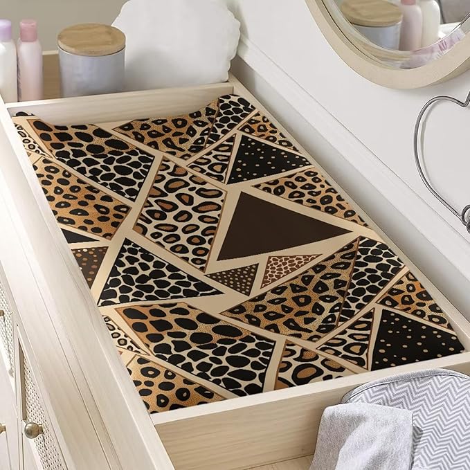 Leopard Print Diaper Changing Pad Cover Breathable Baby Changing Pad Cover Brown Changing Pad Cover Boy Soft 32''*16''Nursery Changing & Dressing Furniture