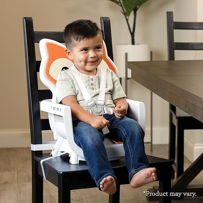 Infantino Grow-with-Me 4-in-1 Convertible High Chair, Fox-Theme, Space-Saving Design, Booster and Toddler Chair for Infants & Toddlers 3M-36M