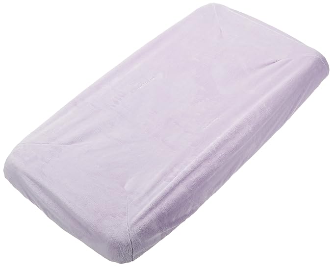 Rumble Tuff Silky Minky Changing Pad Cover, Compact Size, Premium Soft Touch Nursery Essential - Lavender
