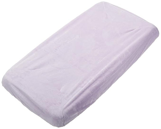 Rumble Tuff Silky Minky Changing Pad Cover, Compact Size, Premium Soft Touch Nursery Essential - Lavender