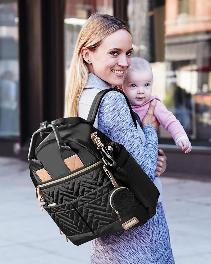 Skip Hop Baby Diaper Bag and Travel Essentials Gift Set with Diaper Bag, Wipes Case, and Pacifier Pocket, Suite