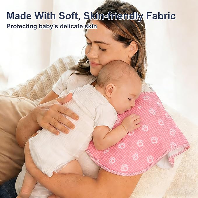 10-Pack Burp Cloths for Baby Boys and Girls - Organic Baby Burp Cloth,Baby Washcloths, Burp Rags, Large Neutral Burp Clothes for Newborn