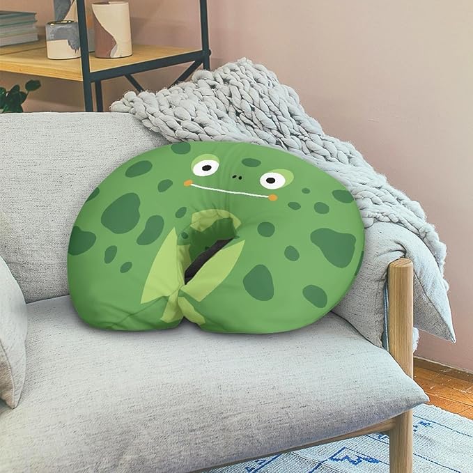 Forchrinse Cartoon Frog Nursing Pillow Cover for Baby Boys Girls,Soft Stretch Nursing Pillows Slipcover Soft Breastfeeding Nursing Pillow Slipcovers for Breastfeeding Moms