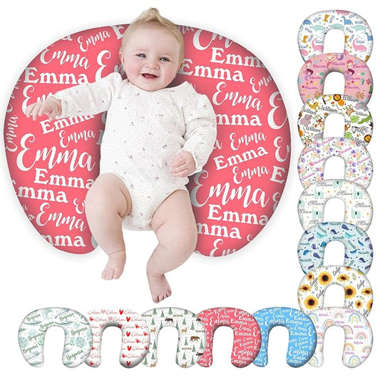 Personalized Baby Nursing Pillow Cover Custom with Name Customized Boy & Girl Gifts