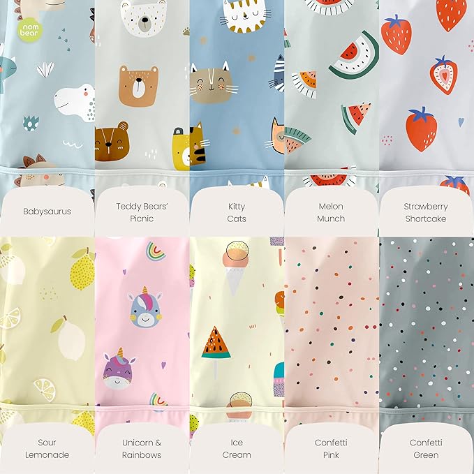 Waterproof Smock Baby Bibs for Eating (Boy or Girl 6-24 Months) - Toddler Long Sleeve Bib for Baby Led Weaning