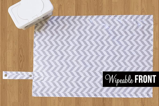 Best Portable Diaper Changing Pad for Baby, Toddler, Diaper Bag, Baby Backpack, Clutch, Kit, Changing Station Caddy, Travel Mat - Waterproof, Wipeable & Washable - Cushioned Quilted Padding