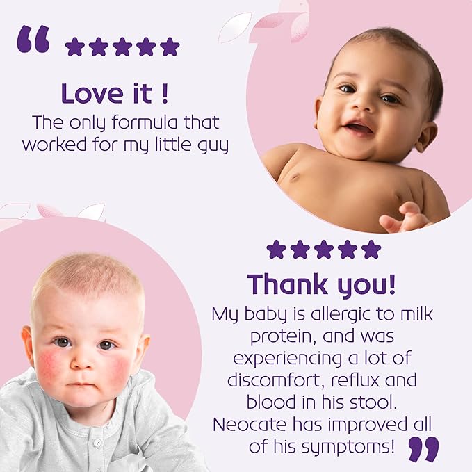 Neocate Syneo Infant - Allergy Relief Hypoallergenic Baby Formula with Amino Acids - Well-Tolerated Dairy-Free Infant Formula with Prebiotic FOS/FOS blend, Probiotics, DHA, ARA - 0-12 months - 14.1 oz