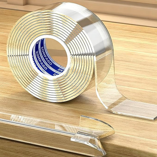 ZOMPAGO Clear Soft Corner Protectors for Baby Safety Furniture Strip 1.4in(W) x13FT(L), Sharp Edge Table Corner Bumpers, Wall Corner Guards, Baby Proof Corner Protectors for Cabinet & Window Edge