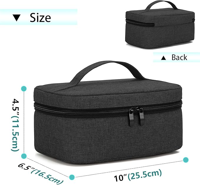 BAFASO Wearable Breast Pump Bag Compatible with Elvie and Momcozy Breast Pump, Case for Wearable Breast Pump and Extra Parts (Patent Pending), Black