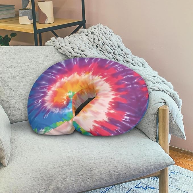 Forchrinse Rainbow Dog Paw Print Nursing Pillow Cover Breastfeeding Pillow Slipcover for Baby Girls Soft Fit on Newborn Feeding Pillow Cases Washable