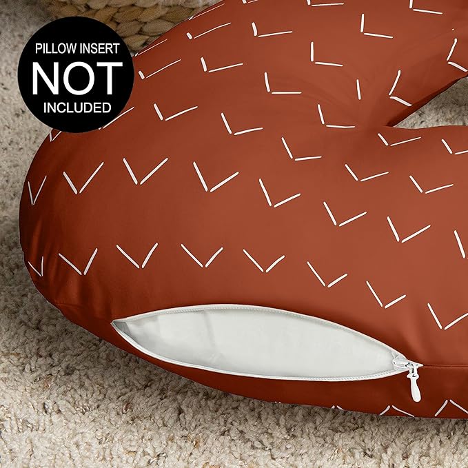 Sweet Jojo Designs Boho Arrow Boy Girl Unisex/Gender Neutral Nursing Pillow Cover Baby Breastfeeding Slipcover Infant Newborn Nursery Bottle Breast Feeding Pillowcase Pillow NOT Included Ivory Orange