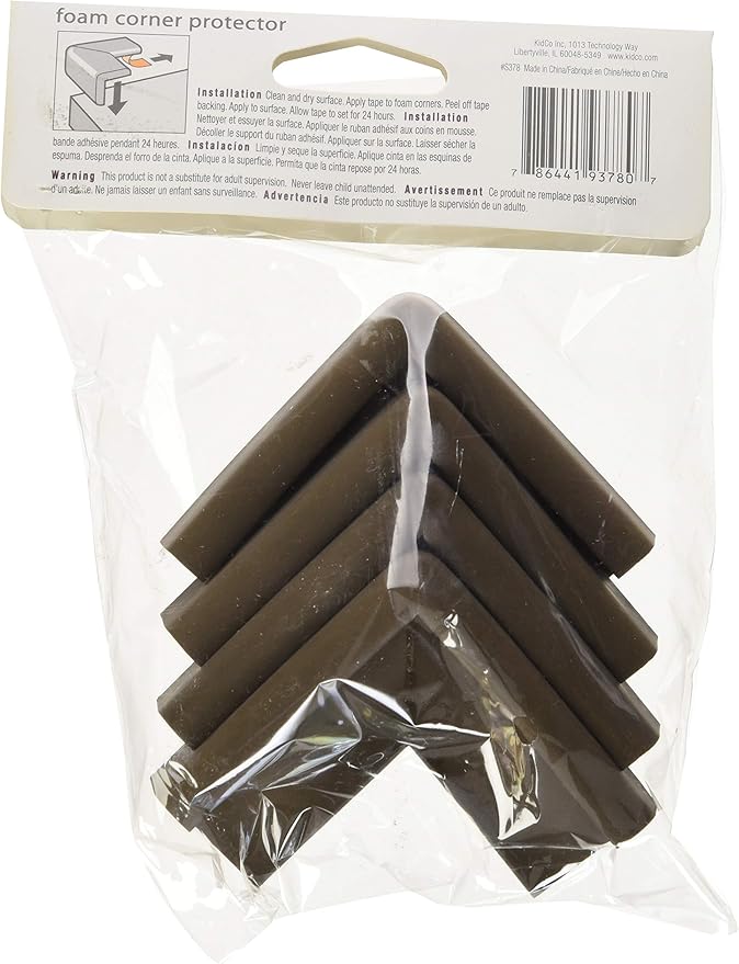 KidCo Foam Protectors (Brown, 4 Corner Protectors)