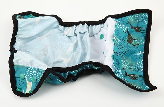 Baby Cloth Diaper Cover Nappy One Size 8lbs to 36lbs (Regal Deer)