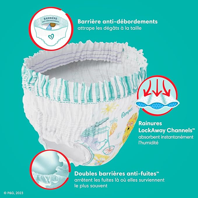 Pampers Diapers - Cruisers 360° - Size 4, 21 Count, up to 100% Leakproof Fit, Designed for Active Babies, Pull On Diaper (Pack of 4)