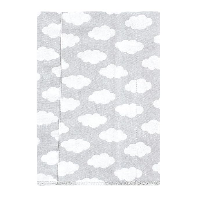 Hudson Baby Unisex Baby Flannel Burp Cloth 7pk, Teal Elephant, One Size