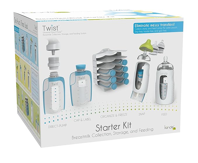 Kiinde Baby Bottle Warmer and Breast Milk Collection, Storage, Warming and Feeding System Starter Kit