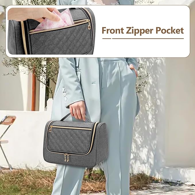 Luxja Wearable Breast Pump Bag (with a Waterproof Mat) Compatible with Momcozy and Elvie Breast Pump, Carrying Case for Wearable Breast Pump and Extra Parts (Patent Pending), Gray