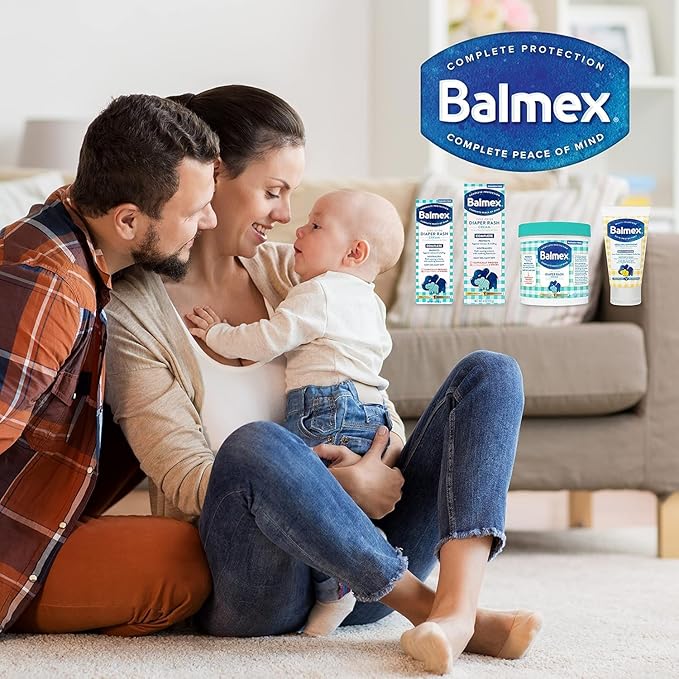 Balmex Multi-Purpose Healing Ointment & Skin Protectant for Diaper Rash and Chafing, with Petrolatum, 7 Moisturizers and Vitamins A&D, Pediatrician Recommended and Paraben-Free, 3.5oz (Pack of 2)