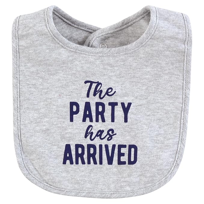 Hudson Baby Infant Boy Cotton Bibs, Pizza Slice Of Heaven, One Size