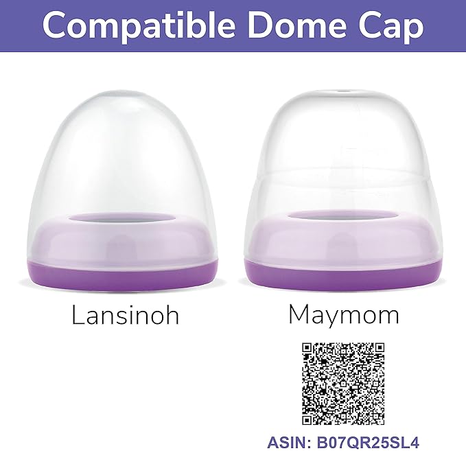 Maymom Bottle Top Compatible with Lansinon Momma Breastfeeding Bottles, Nipple, Not Original Lansinoh Pump Parts, Signature Pro,Smartpump, Manual Breastpump (6ct)