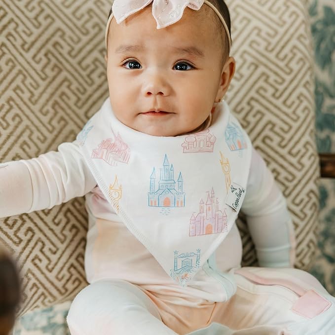 Copper Pearl - Disney Character Prints 4 Pack Baby Bibs Boy & Girl