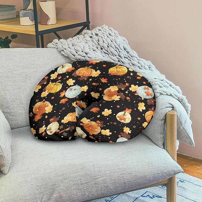 Pumpkin Nursing Pillow Cover for Baby Boys Girls, Fall Decor Breastfeeding Pillow Slipcover Cushion Cover, Soft Breast Feeding Pillows