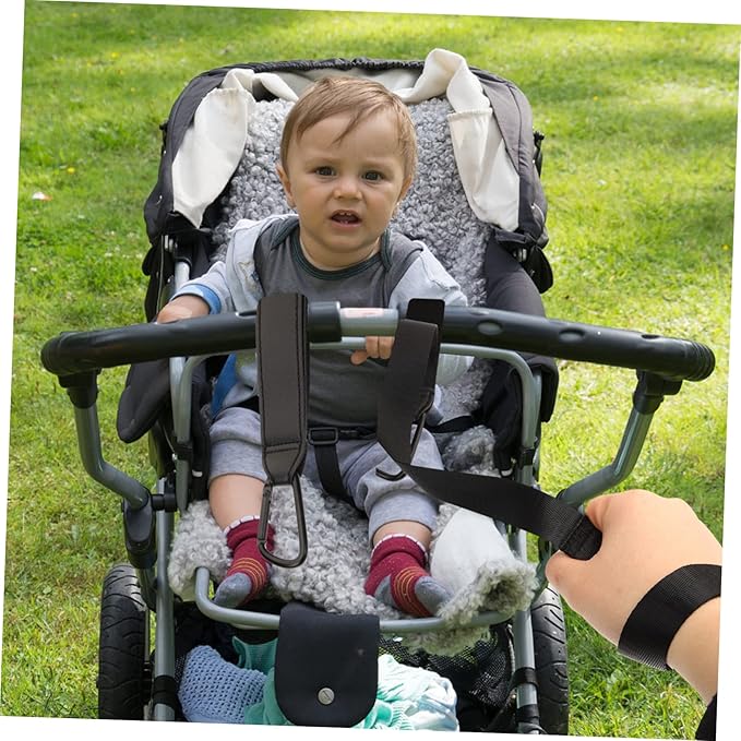 2 Pcs Stroller Safety Wrist Strap Stroller Straps Pram Short Leash Highchair Replacement Straps Pram Wrist Strap Baby Stroller Infant Carriers Wheelchair Trolley Newborn Polyester