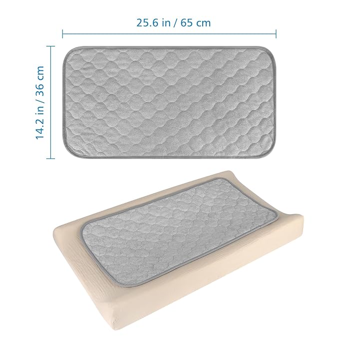 Accmor 3 Pack Waterproof Changing Pad Liners, Reusable Portable Diaper Changing Pad Covers