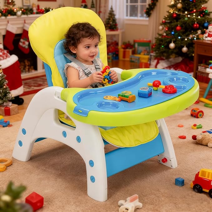 Baby High Chair,3 in 1 High Chairs for Babies and Toddlers, Convertible Toddler Highchair, Adjustable Infant Feeding Chair for Boy & Girl, Easy Clean Baby Eating Chair for 6 Months and Up