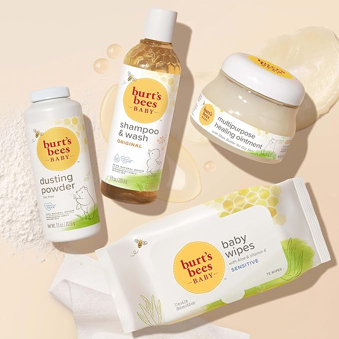 Burt's Bees Baby 20792850004157 Chlorine-Free Wipes, Unscented Natural Baby Wipes - 72 Wipes, Multi