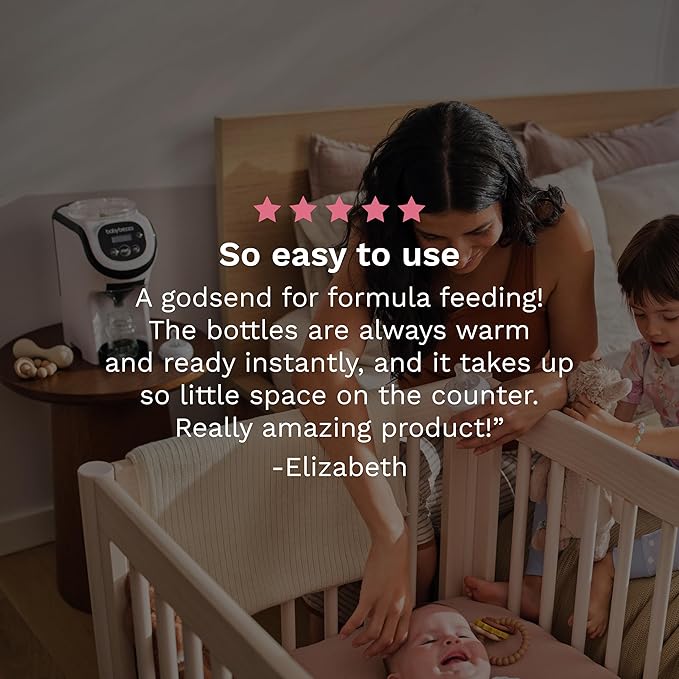 Baby Brezza Formula Pro Mini Baby Formula Mixer Machine Fits Small Spaces and is Portable for Travel– Bottle Makers Makes The Perfect Bottle for Your Infant On The Go, White