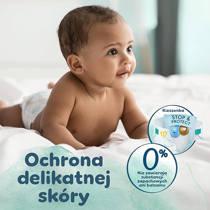 Pampers Pampers Harmony, Size 3, 186 Nappies, 6-10 kg, Soft Skin Protection With 100% Absorption Pampers, Pack 1 Month