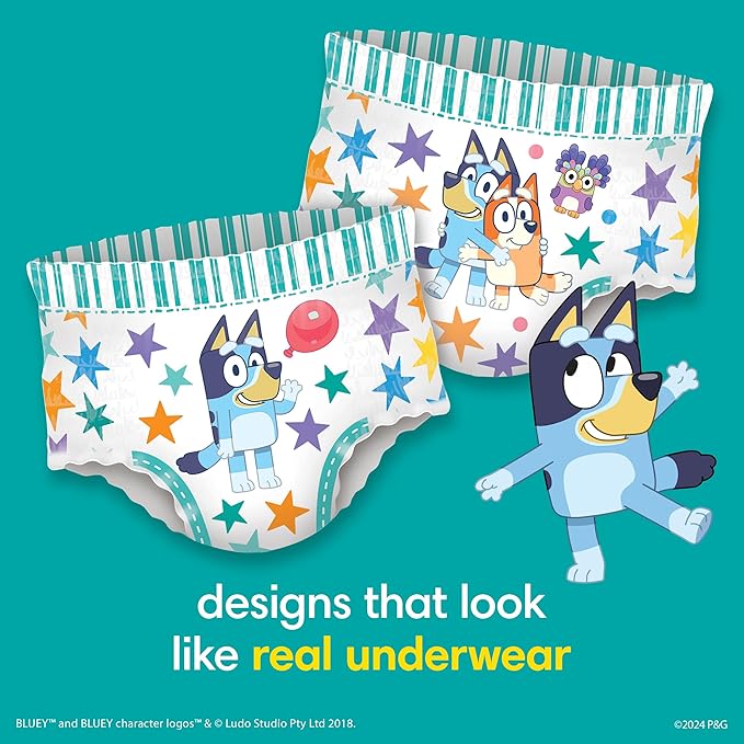 Pampers Easy Ups and Baby Wipes - Pull On Disposable Potty Training Underwear for Boys and Girls, Size 7 (5T-6T), 84 Count, ONE MONTH SUPPLY with Sensitive Wipes, 6X Pop-Top Packs, 336 Count