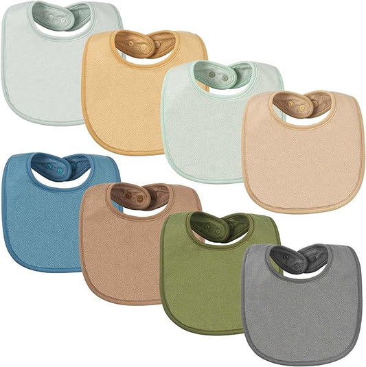 Tiny Twinkle Baby Feeding Bibs - Waterproof and Absorbent Infant Drool and Feeding Baby Bibs