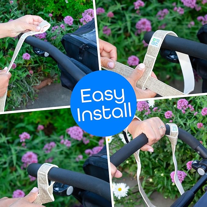 Lil & Mil Stroller Leash - Stroller Wrist Safety Strap Perfect for Jogging, Travel, and Hilly Walks - Universal Stroller Accessory, Durable & Comfortable - Take Stroller Safety to the Next Level