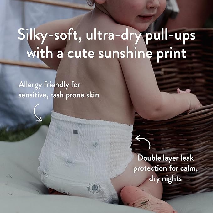 Joonya Pull-Up Pants Baby Diapers, Size 4 L (15-26 lb) - 1 Bag of 25 - Non Toxic, Eco-Friendly, High Absorbency, Overnight Use, Ultra Slim & Soft - Made in Denmark