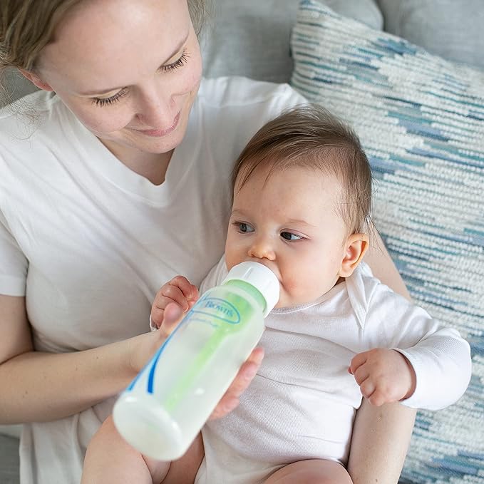 Dr. Brown's Natural Flow Options+Replacement Vent Kit, Narrow, 2 Count (Pack of 1) & Dr. Brown’s Natural Flow Level 4 Narrow Baby Bottle Silicone Nipple, Fast Flow, 9m+, 100% Silicone Bottle