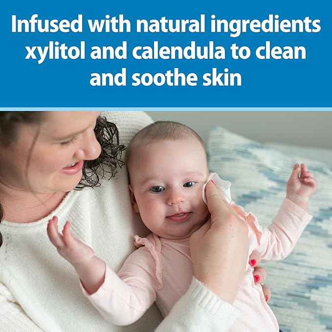 Dr. Brown's Nose and Face Healthy Wipes, Safe Cleaning and Moisturizing for Babies and Toddlers, Hypoallergenic for Sensitive Skin, 30 count, 2-Pack (Packaging May Vary)