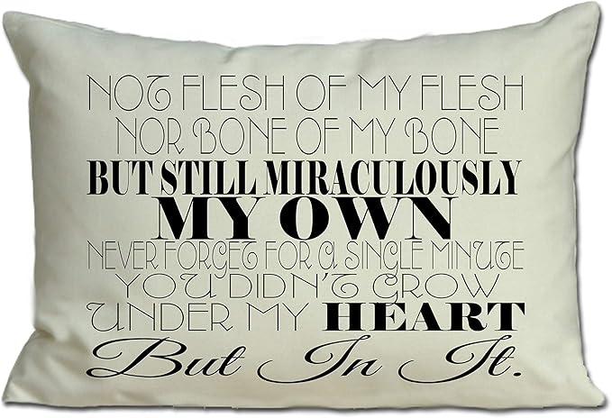 Adoption Gotcha Gift Pillow for New Baby