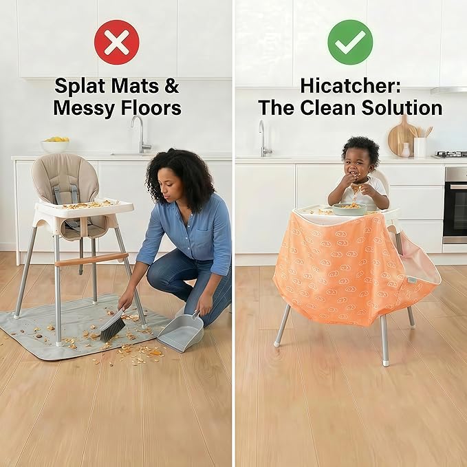 HiCatcher Universal Food Catcher for High Chairs - 4-Leg High Chair Compatible